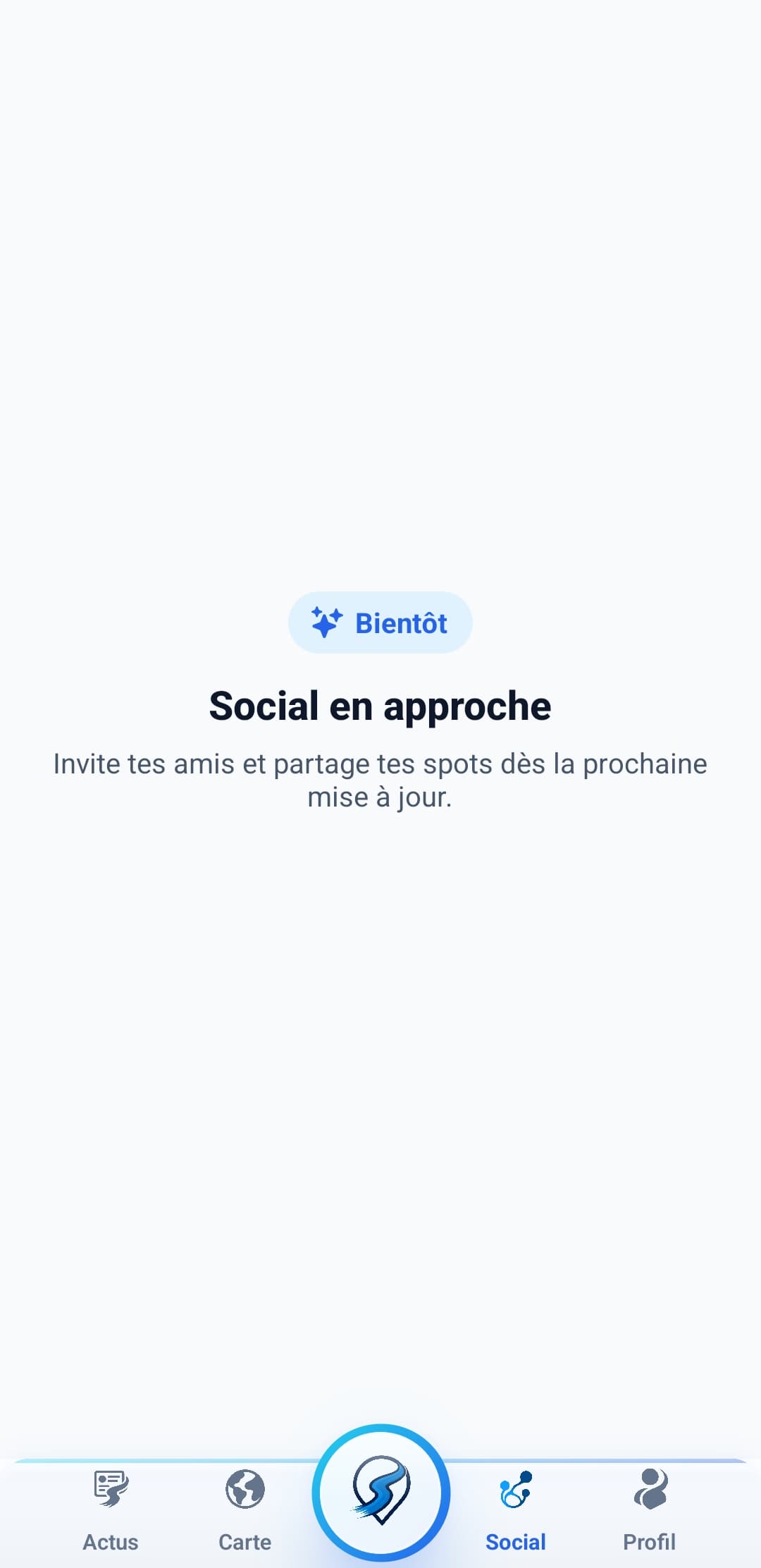 Capture SportSeek: Social en approche